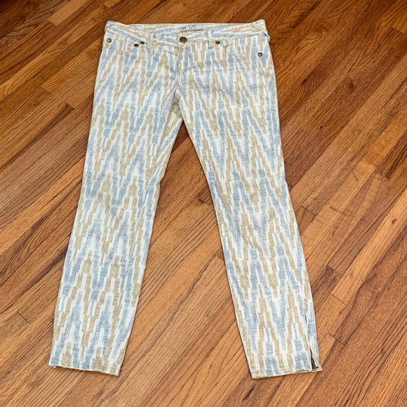 Free People burnout chevron ankle pants - Picture 4 of 6